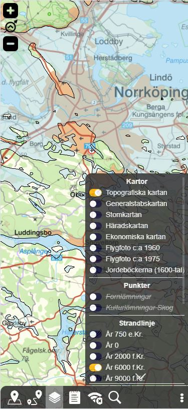 Historiska strandlinjer